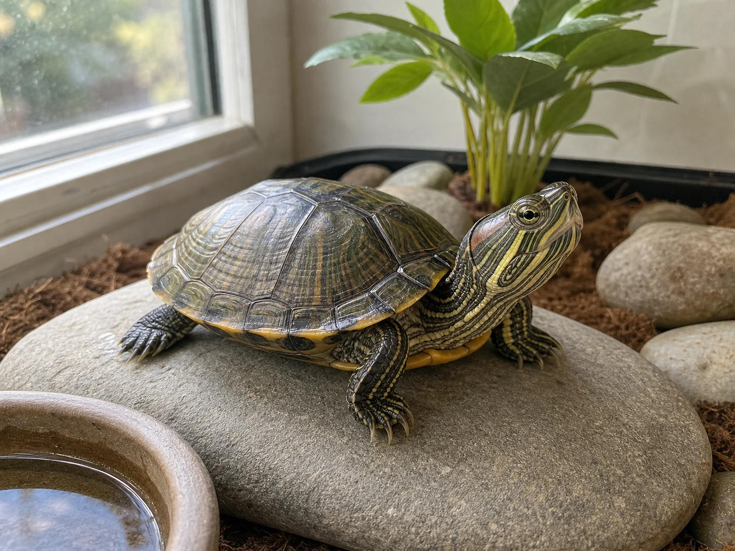 Natural iPhone-style photo of a Turtle before Paper Cutout conversion